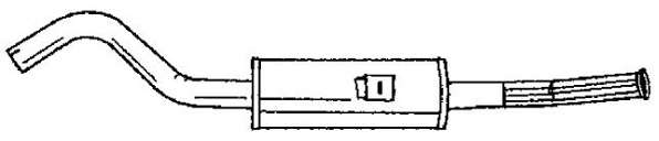 Глушитель выхлопных газов конечный