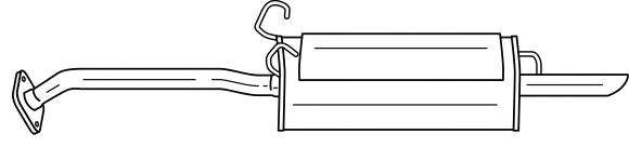 Глушитель выхлопных газов конечный