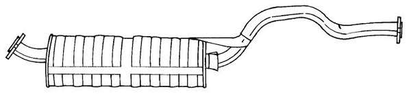 Глушитель выхлопных газов конечный