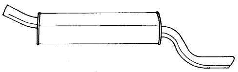 Глушитель выхлопных газов конечный