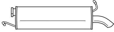Глушитель выхлопных газов конечный