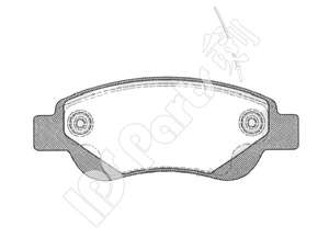 Комплект тормозных колодок, дисковый тормоз