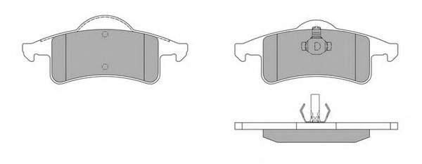 Комплект тормозных колодок, дисковый тормоз