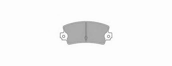 Комплект тормозных колодок, дисковый тормоз
