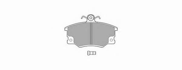 Комплект тормозных колодок, дисковый тормоз