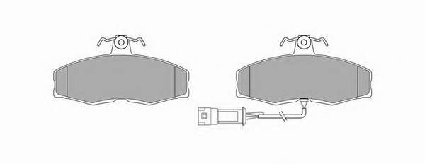 Комплект тормозных колодок, дисковый тормоз