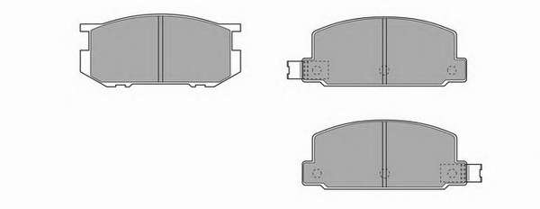 Комплект тормозных колодок, дисковый тормоз