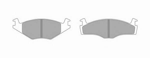 Комплект тормозных колодок, дисковый тормоз