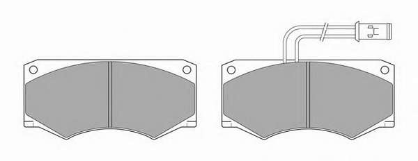 Комплект тормозных колодок, дисковый тормоз