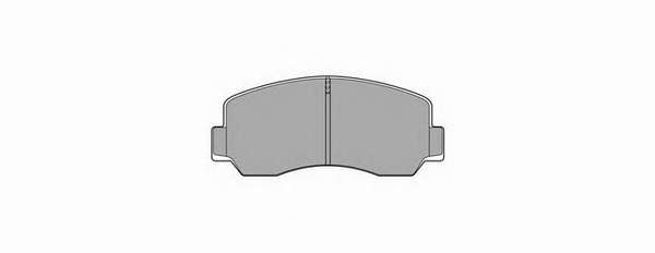 Комплект тормозных колодок, дисковый тормоз