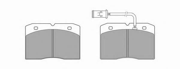 Комплект тормозных колодок, дисковый тормоз