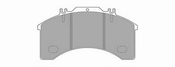 Комплект тормозных колодок, дисковый тормоз