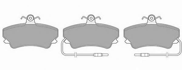 Комплект тормозных колодок, дисковый тормоз