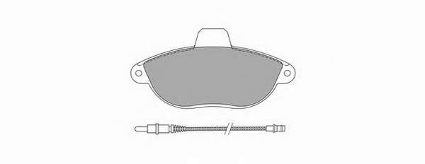 Комплект тормозных колодок, дисковый тормоз
