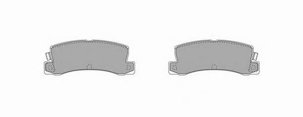 Комплект тормозных колодок, дисковый тормоз