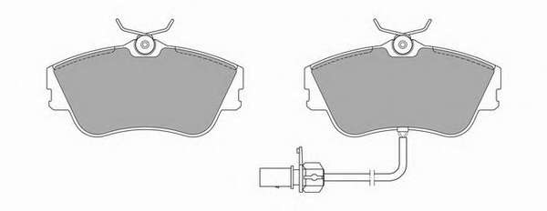 Комплект тормозных колодок, дисковый тормоз