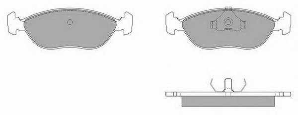 Комплект тормозных колодок, дисковый тормоз