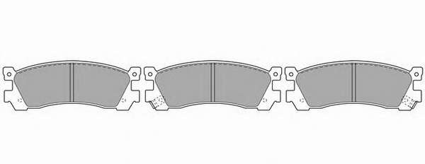 Комплект тормозных колодок, дисковый тормоз
