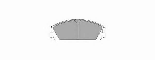 Комплект тормозных колодок, дисковый тормоз