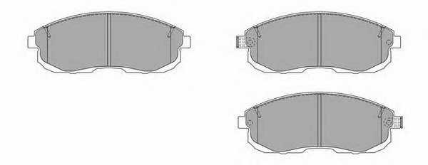Комплект тормозных колодок, дисковый тормоз