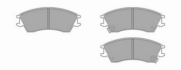 Комплект тормозных колодок, дисковый тормоз