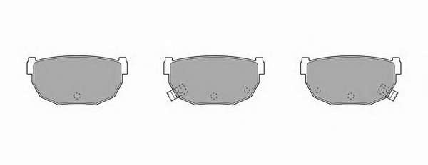 Комплект тормозных колодок, дисковый тормоз