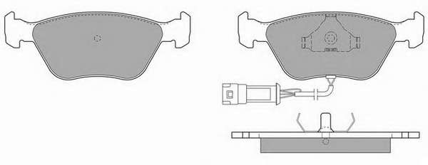 Комплект тормозных колодок, дисковый тормоз