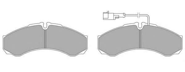 Комплект тормозных колодок, дисковый тормоз