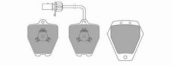 Комплект тормозных колодок, дисковый тормоз