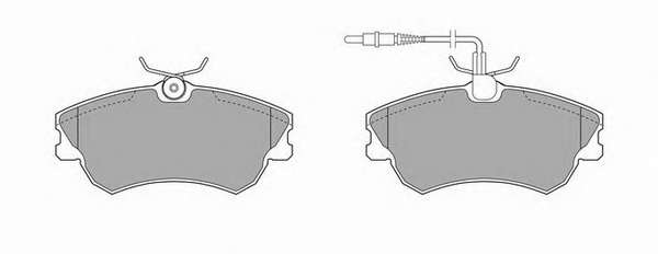 Комплект тормозных колодок, дисковый тормоз