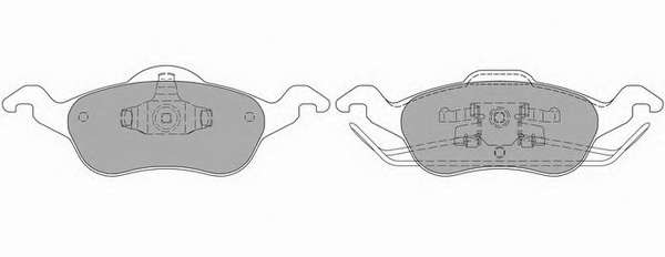 Комплект тормозных колодок, дисковый тормоз