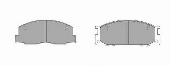 Комплект тормозных колодок, дисковый тормоз