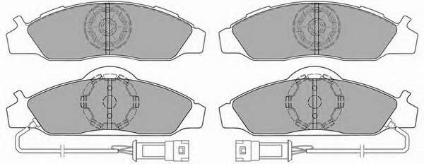 Комплект тормозных колодок, дисковый тормоз