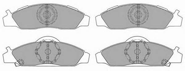 Комплект тормозных колодок, дисковый тормоз