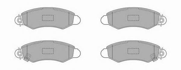 Комплект тормозных колодок, дисковый тормоз