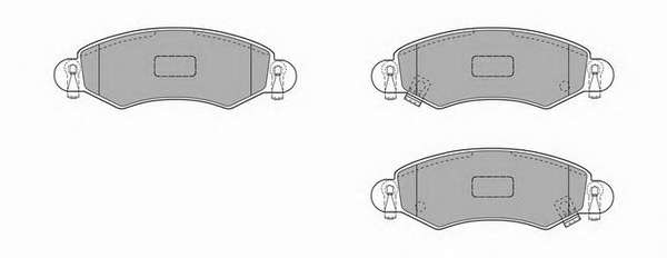 Комплект тормозных колодок, дисковый тормоз