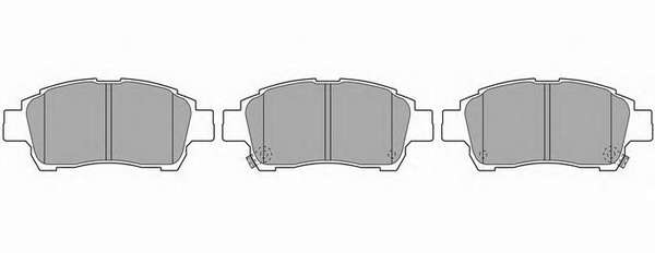 Комплект тормозных колодок, дисковый тормоз
