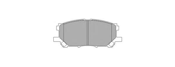 Комплект тормозных колодок, дисковый тормоз