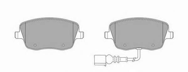 Комплект тормозных колодок, дисковый тормоз