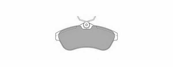 Комплект тормозных колодок, дисковый тормоз