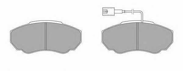 Комплект тормозных колодок, дисковый тормоз