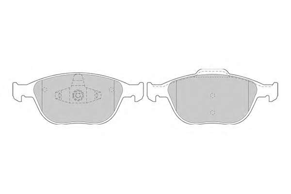 Комплект тормозных колодок, дисковый тормоз