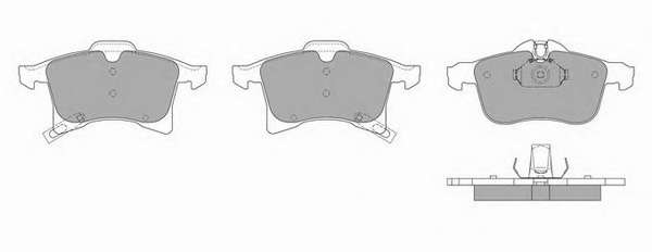 Комплект тормозных колодок, дисковый тормоз