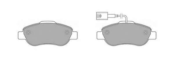 Комплект тормозных колодок, дисковый тормоз