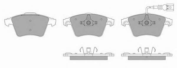 Комплект тормозных колодок, дисковый тормоз