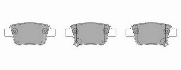 Комплект тормозных колодок, дисковый тормоз