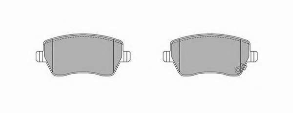 Комплект тормозных колодок, дисковый тормоз