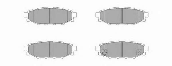 Комплект тормозных колодок, дисковый тормоз