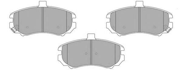Комплект тормозных колодок, дисковый тормоз