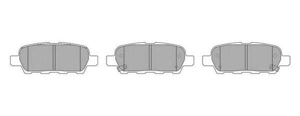 Комплект тормозных колодок, дисковый тормоз